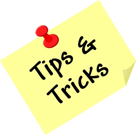 tips and tricks 